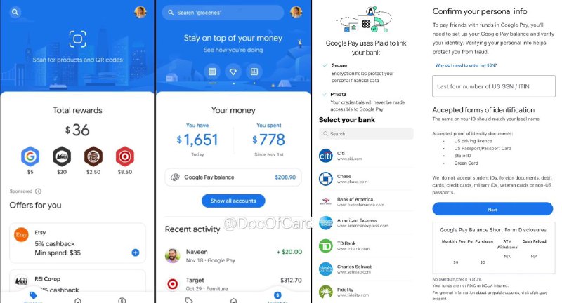 Google推出独立新版Google Pay#Google #GooglePay🆕2/22/24更新： Google 邮件通知 ，将于 6/4/24 关闭 Google Pay🆕7/27/21更新： Google Pay Balance card👀4/15/20回顾： Google Card - Flex👉🏿 新版APP和旧版可以共存，新版Google Pay提供以下新功能✅ 