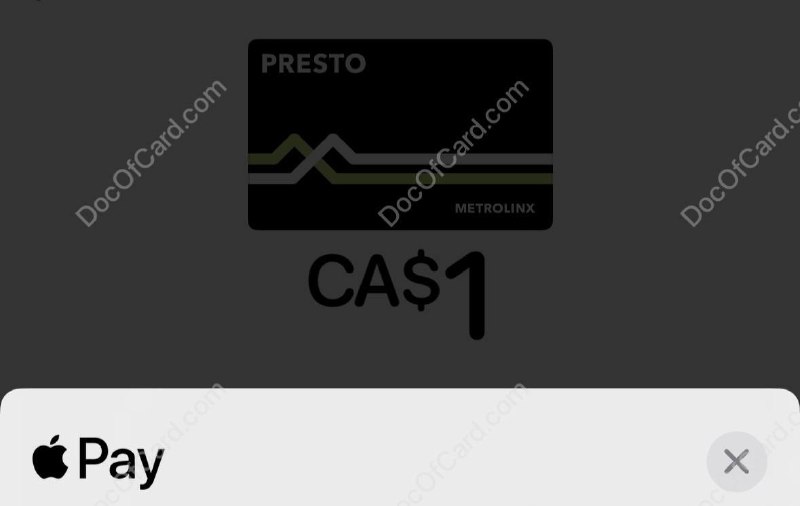 多伦多交通卡 Presto 上线 Apple Pay#加拿大 #ApplePay✔️ ✅ AppStore • 官网 • 不支持大陆卡 • 最低充值金额 CA$1 • 通过 app 开卡，最低充值金额 CA$0.05 • PRESTO in Apple Wallet is NOT accepted on OC Transpo • 更多： prestocard.ca/applewallet * 看不到卡片可尝试切换一下 iOS 系统语言🚊🚎 • 交通联合卡 • Apple Pay交通卡✔️@DocOfCard / 其他的汇总
