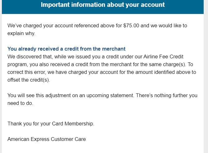 Amex 收回部分持卡人已经获得的航空报销#Amex👉🏿 这一波 claw back主要针对有人买小额机票然后退票来完成报销的行为👉🏿 原文：