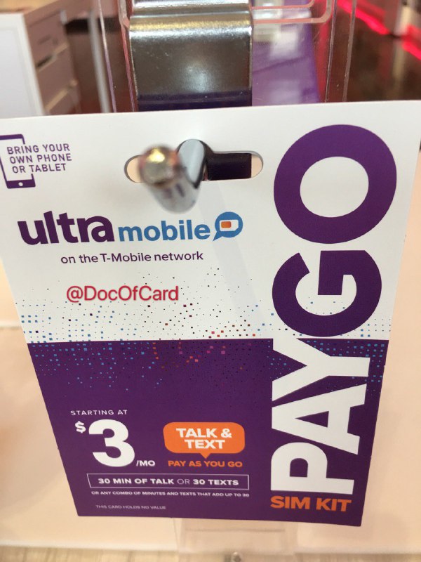 Ultra Mobile PayGo —— 继lyca和T-Mobile之后的新保号神卡#tmobile #lycamobile #ultrapaygo✔️1/1/2023：本文后续更新将放在博客上：