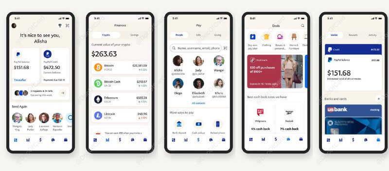 PayPal灰度测试新版超级APP#PayPal🆕10/15更新：APP和网站正式启用新版👉🏿 PayPal 9月21日[宣布]新版一体化超级APP，新版将大幅修改APP页面，并加入新功能和服务