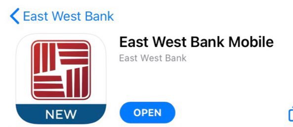 #869 7/18更新： AppStore出现了一个新的 East West Bank Mobile APP，用Velo账号登录后界面和新版Velo完全一样👉🏿 真的准备好要切换(名字)了？👉🏿 