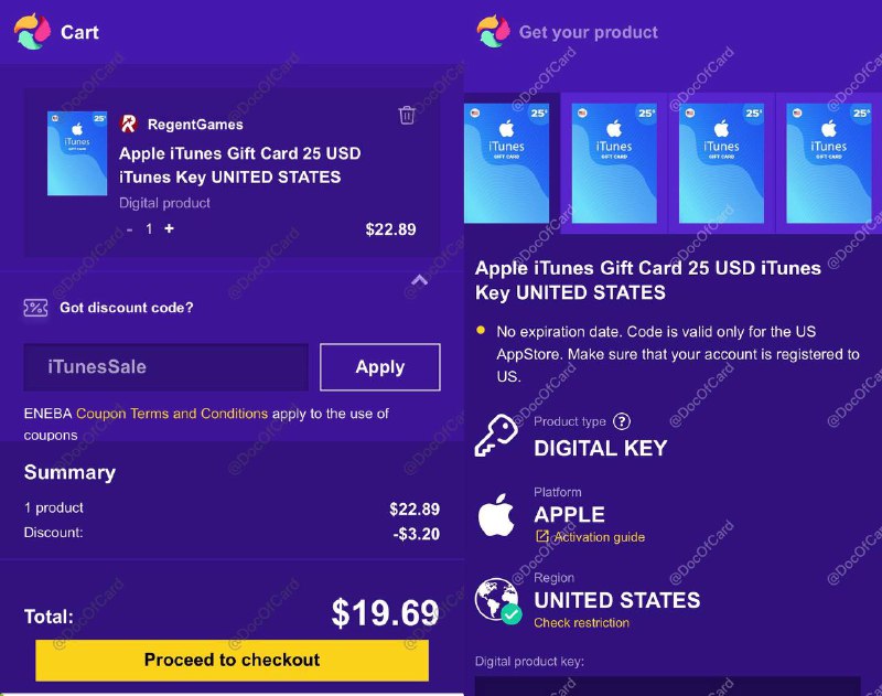 Eneba Apple Gift Card $25 for $21.42#eneba #iTunes #Apple✅ 