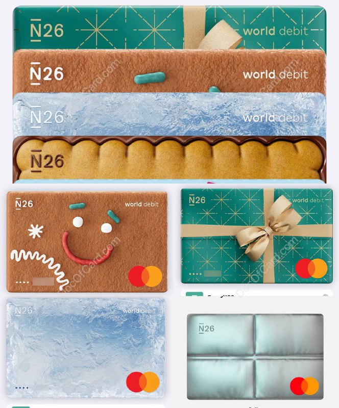 #N26🆕11/25/25更新: N26 推出四款限时新卡面，免费领取，截止12/31 [DP] • 在卡片页面直接领取新卡，现有卡超过5张可能看不到✔️@DocOfCard / 银行账户卡合集