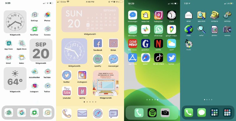 iOS 14无需越狱更换图标美化#iOS✅更换图标方法： ⓵ 创建新快捷指令 ⓶ 点击「添加操作」 ⓷ 搜索「打开 App」并打开 ⓸ 点击「选择」找到需要的App ⓹ 点击「…」按钮，更换图标背景颜色 ⓺ 点击「添加到主屏幕」 ⓻ 输入「快捷指令名称」并更换图标 ⓼ 点击右上角的「添加」即完成✅第三方小部件App： • Widgetsmith • Widgeridoo • OneWidget👉🏿 美化分享：