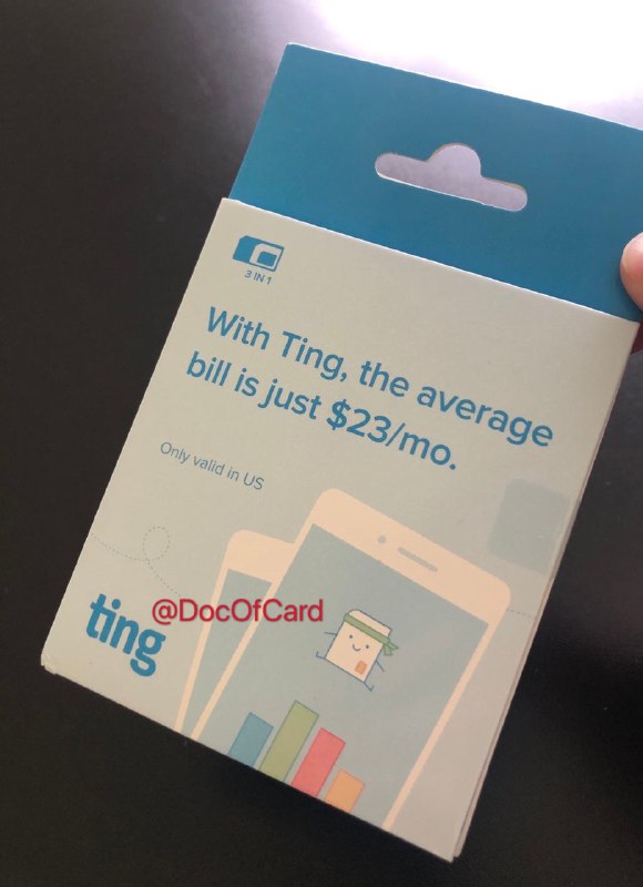 #Ting👉🏿 Ting GSM SIM介绍：可漫游中国，最低月租$6+税，短信电话流量额外收费，可网购配送到转运回中国