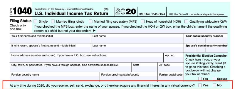 美国财政部建议收紧对数字货币的税收监管力度#IRS #数字货币 #加密货币 #消息👉🏿 [Reuters]美国财政部20日推出的守法纳税(tax compliance)新措施中指出，将加强加密货币(cryptocurrency)交易管控，声明中并未指出未来要如何对其交易进行征税： • 加密货币的监控漏洞问题，助长包括逃税在内的非法活动 • 价值1万美元以上加密货币交易，将必须向国税局申报 • IRS在2020年的[1040税表]中，增加了一条关于加密货币的行 • Coinbase在2018年就已经开始将客户的账户信息告知IRS，这些信息包括用户的TIN、姓名、DOB、地址和交易记录[官网]👀相关：2022年起PayPal等第三方收款超过$600可能收到1099-K税表👀相关：数字人民币更新进度👉🏿 @DocOfCard