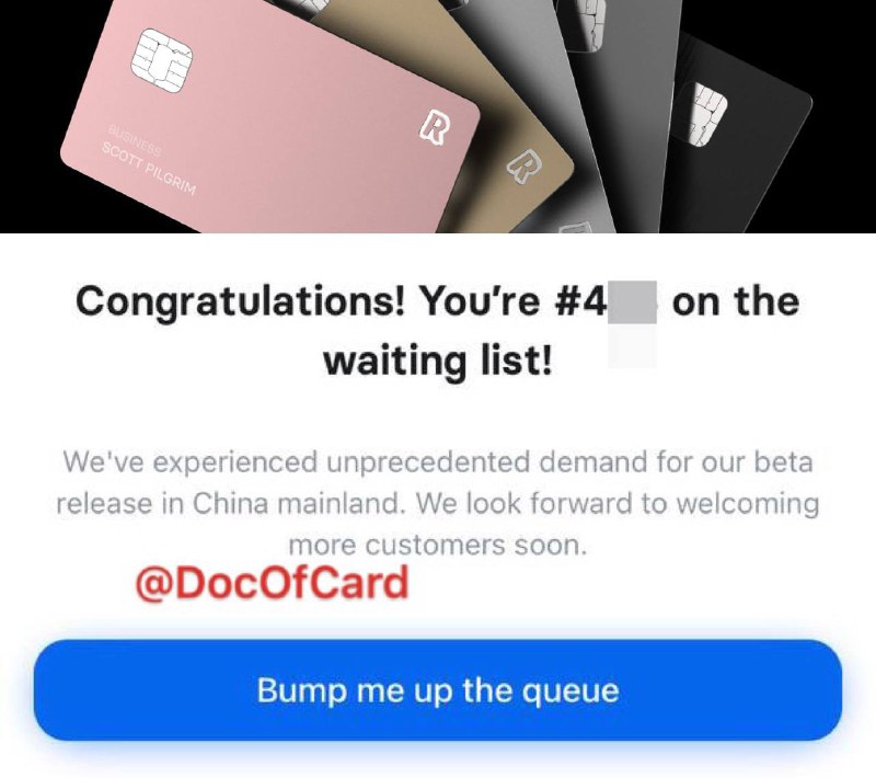 Revolut内地版偷跑开户（已关闭）#RevolutCN👉🏿 群友[DP]，”这两天revolut短暂的开放了一下中国区的注册认证，但是很快下线”✅ Revolut to reportedly begin expansion in China • Revolut目前还没有拿到内地运营牌照 • 偷跑注册的是阉割版，只有转入没有汇出功能，只能消费或者找客服退款 • 偷跑版有虚拟卡，没有实体卡[DP] • 注册需要内地手机号，实测可以用小号 • 已经有其他国家账户的无法使用相同名字+生日注册内地版 • Revolut招聘内地运营主管(上海/北京)👀相关：Revolut US介绍👀相关：Revolut EU/UK介绍 👉🏿 @DocOfCard / 🇨🇳厉害卡合集