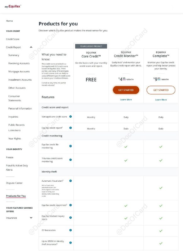 Equifax US免费美国信用分和报告在线查询#Equifax #信用分🆕5/5/25更新： 时隔多年，Equifax US app 重新上线 App Store👉🏿 Equifax US官网提供免费的VS3分数和报告查询，还有收费版支持3家分数和报告✅ 