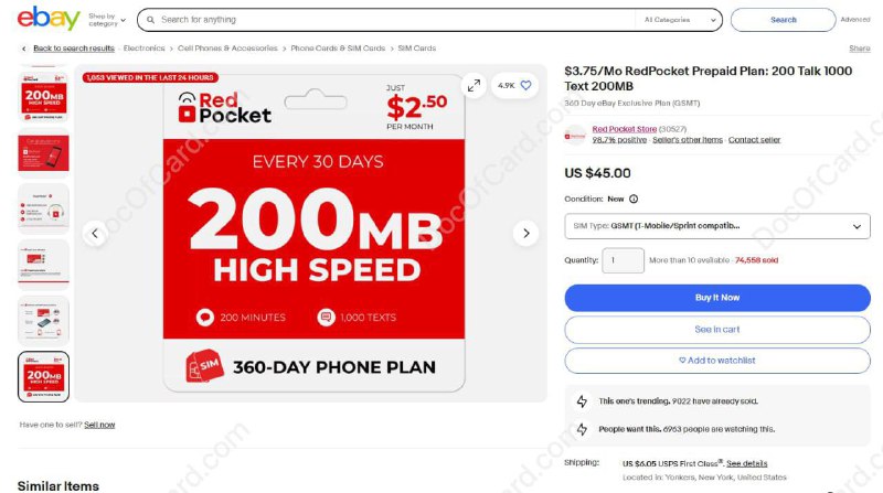 #RedPocket🆕11/12/24更新：RedPocket 红包卡涨价，最低由原来 $2.5/月涨价到 $3.75/月
