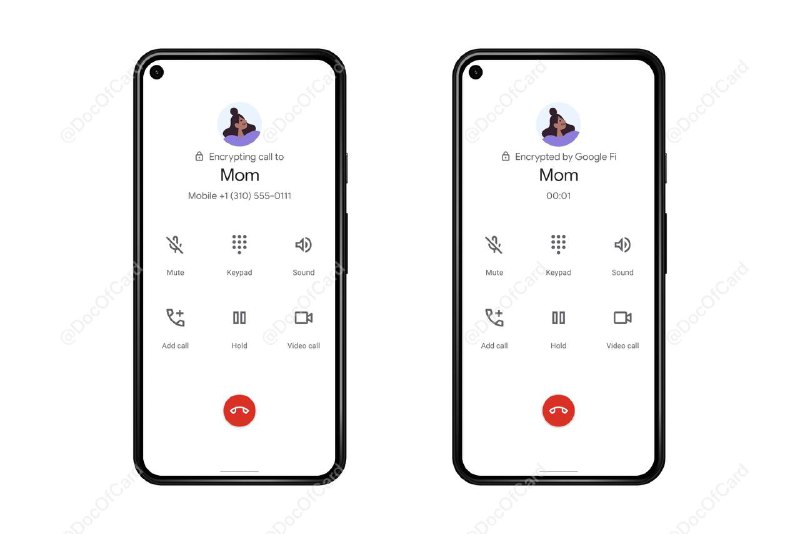 Android 用户之间的 Google Fi 通话将很快实现端到端加密（E2EE）#GoogleFi #E2EE #消息👉🏿 Google[宣布]将为Fi用户提供端到端的加密通话，首先在Android手机上推出 • 必须双方都使用 Google Fi 和 Android 手机（所有型号均可使用） • 需要良好的WiFi或数据连接 • 手机屏幕将显示“Encrypting call”，呼叫连接之前听到独特的拨号音，以表明它已加密 • Google Fi 中的端到端加密 (E2EE) 意味着“除了您和与您交谈的人之外，没有人应该能够听到您在电话中所说的话