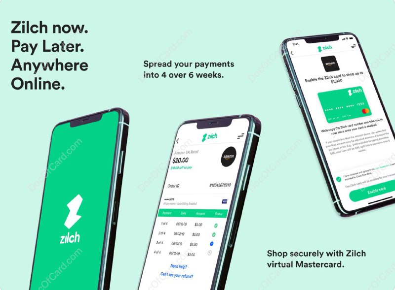 英国先买后付 (BNPL) 数字钱包 Zilch#Zilch #BNPL #数字钱包📮群友 [投稿] 推荐了一个英国先买后付 (BNPL) 的信贷产品 Zilch，成立于 2018 年Zilch Technology Limited is authorised and regulated by the FCA to perform regulated Consumer Credit activities (FRN 843421). The Zilch Card is issued by Monavate (Company Number: 12472532) (EMI)✔️
