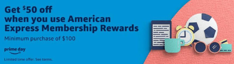 [YMMV] Amazon满$100减$50，需要用AmEx MR点数支付一部分#Amazon #AmEx截止日期：11:59 PT on 10/14/2020, or (b) the time at which 40,000 customers have redeemed the offer❶ 该优惠需要通过 这个链接 绑定一张AmEx卡到Amazon账户(已经绑定过的跳过)❷ (首次绑定卡需要等24小时)然后点击下面这个链接查看自己是否被targeted：✅ 