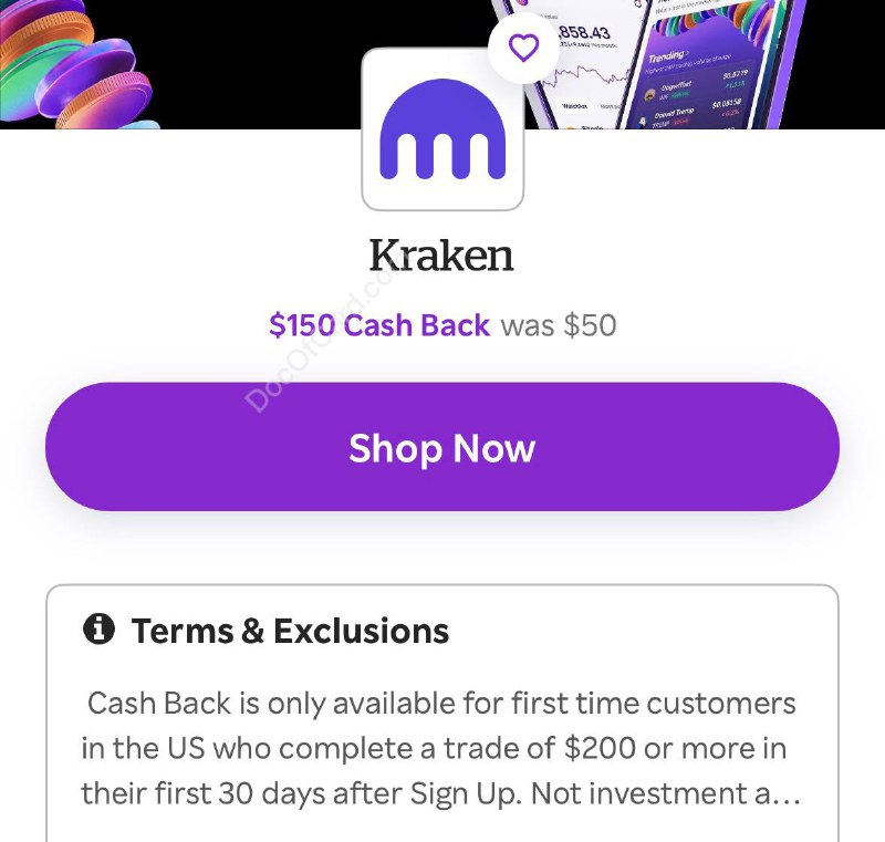 Kraken US $150 开户奖励#Kraken US #Rakuten • 要求：SSN/ITIN，🇺🇸IP，地址证明 • 通过 Rakuten 搜索 Kraken 进入 [方法] • 可叠加邀请开户奖励，推荐码 (c3gjzpkr)  • Kraken US 可用于部分银行 开户DD✔️@DocOfCard / 银行账户卡合集