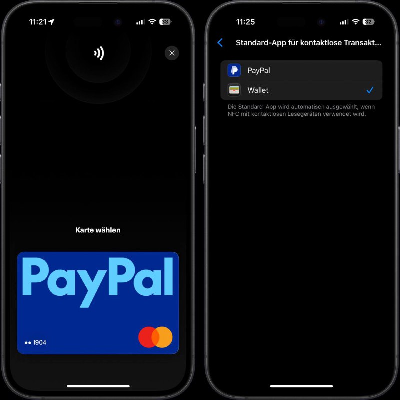 PayPal 将在德国推出 iOS NFC 钱包#PayPal #NFC #消息🆕6/11更新： PayPal DE Android 为 NFC 支付提供了一张 debit 虚拟卡，并且提供卡号 CVV 等，BIN 53137700🆕5/14更新： PayPal DE iOS NFC 钱包已陆续可用 [iPhone tracker]PayPal 宣布 ，计划未来几周内在德国推出其第一个非接触式移动钱包，消费者将能够通过 PayPal app 便捷地使用 NFC 支付而无需 Apple Pay 或 Apple WalletPayPal 能够提供此功能得益于欧洲的数字市场法案迫使苹果向第三方应用程序开放 NFC 芯片，NFC 接入适用于 EEA 的银行和钱包应用程序，其中包括27个欧盟国家以及冰岛、列支敦士登和挪威支付宝：馋死了✔️@DocOfCard / 银行账户卡合集