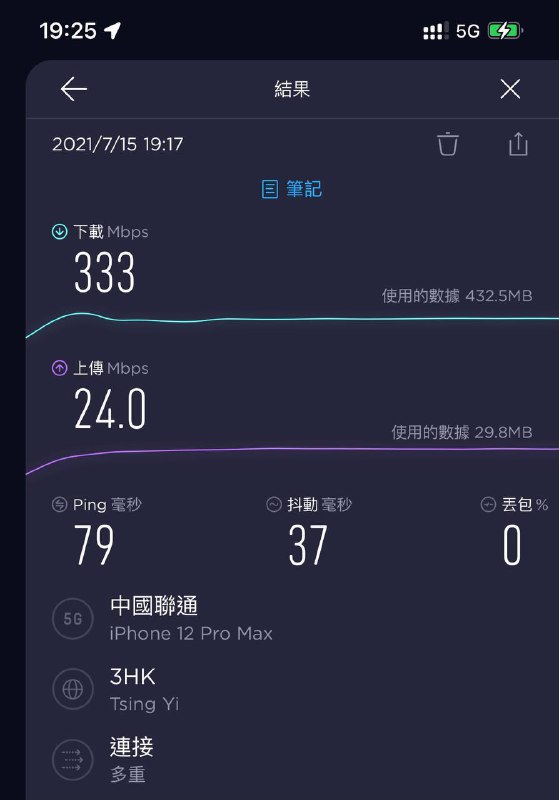 iOS 15 beta 3支持CUniqHK漫游5G NSA#iOS #CUniqHK #5G🆕9/30更新：群友[DP]CUniqHK不带5G流量包的4G上台卡也可以漫游NSA，限速150Mbps[测速]👉🏿 群友[DP]iOS升级15 Beta 3，CUniqHK运营商ipcc版本为46.7.12后，已经可以支持5G NSA漫游内地👀相关：关于5G和VoLTE漫游👀相关：CUniqHK 5G大湾区计划👀相关：CUniqHK 5G内地漫游包👀相关：CMHK 4G大湾区计划(可用5G网)👀相关：CMHK 5G鸭聊佳储值卡可漫游👀相关：3HK支持漫游内地联通5G网络👉🏿 @DocOfCard / 🇭🇰漫游卡合集