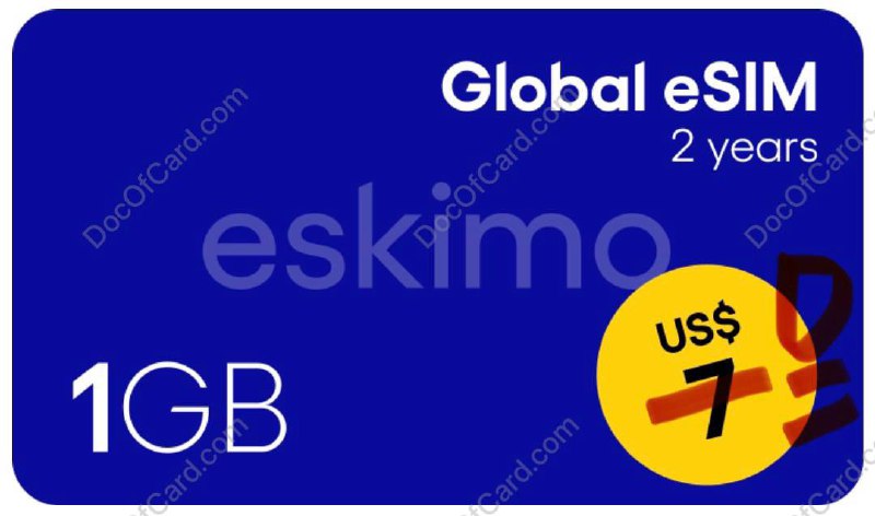 eskimo 新用户免费 1GB 流量卡 eSIM#eskimo #eSIM✔️ eskimo 新用户使用官方优惠码注册可获得免费 1GB 的 eSIM 流量卡✔️ ✅ App Store优惠码：ESKIMO4U流量有效期：2年 • 下载 app 后，在 Vouchers Gift Promos 中填入优惠码注册 • 支持热点 • 支持 80+ 国家/地区(含中国大陆) • 支持 4G/LTE，不限速 [测速]✔️@DocOfCard / 手机卡合集